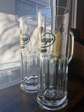 Radeberger Pilsner Vintage Heavy Duty Glass Beer Steins (German Beer)